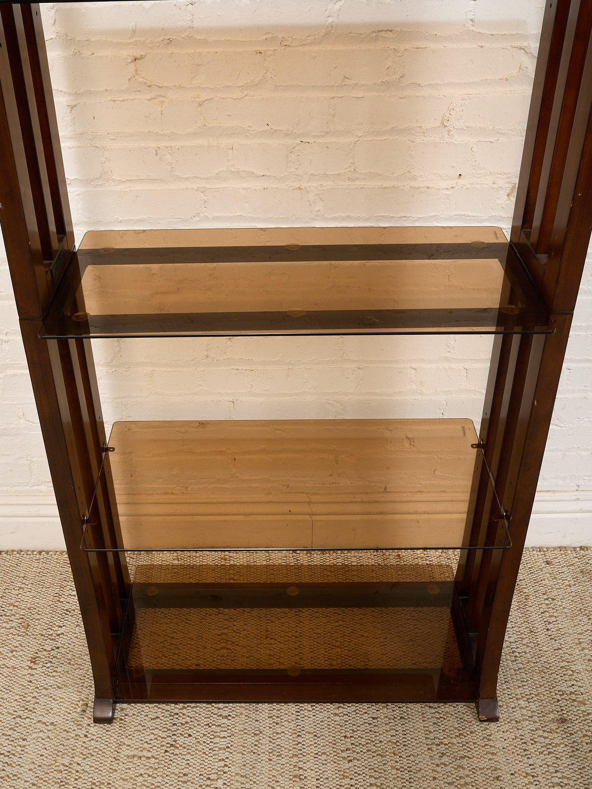 Tall Vintage Wood Bookcase & Display Shelf