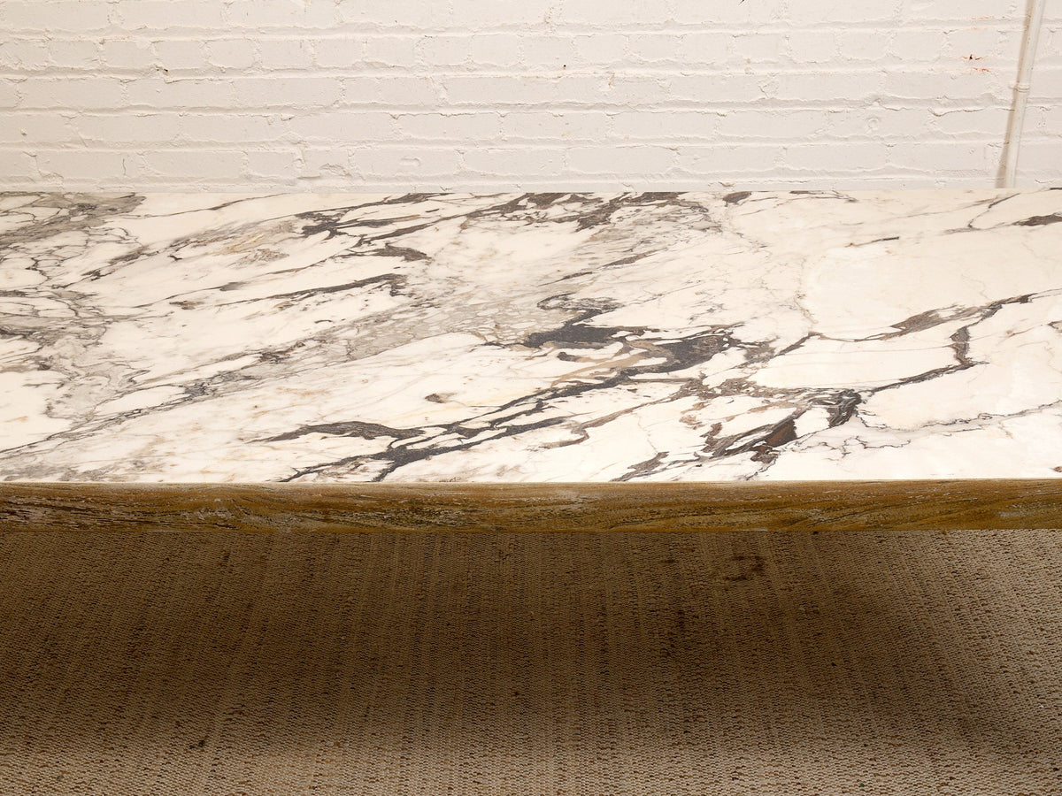 Rustic Marble Dining Table as Found