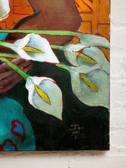 Calla Lilies by Jan du Toit South African Figurative Portrait Painting