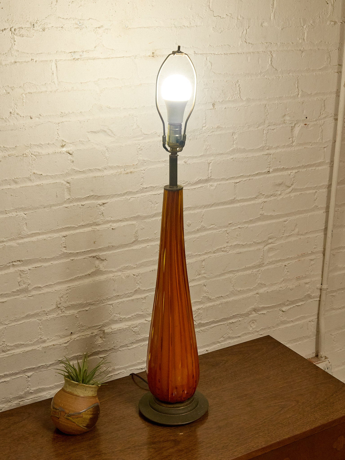 Murano Orange Lamp