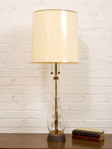 Vintage Table Lamp with Crystals Inside