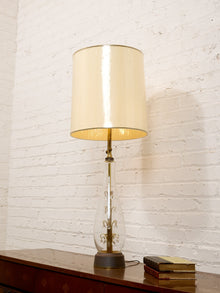 Vintage Table Lamp with Crystals Inside