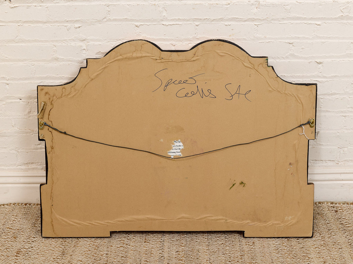 Fractured Visage by Spencer Collins Cubist Expressionist Portrait in Ornate Gilt Frame