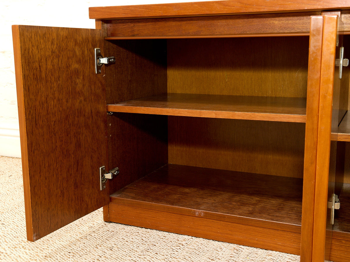 Vintage Mid Century 4 Drawer Credenza