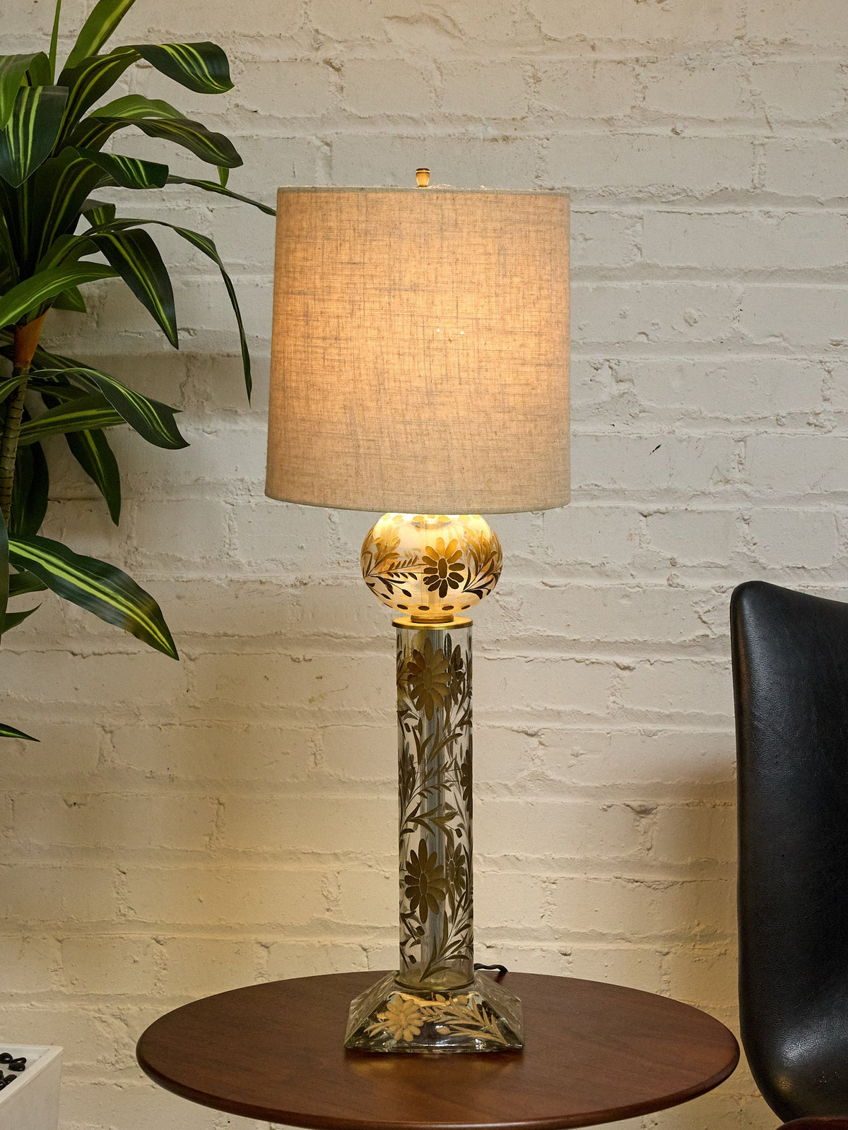 Flower Handblown Lamp