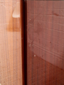 Vintage Italian High-Gloss Wood Three-Door Credenza