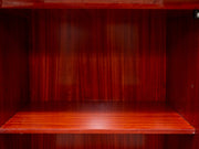 Vintage Italian High-Gloss Wood Three-Door Credenza