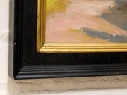 Desert Light by Spencer Collins Framed Landscape Painting in Blush, Ochre and Blue