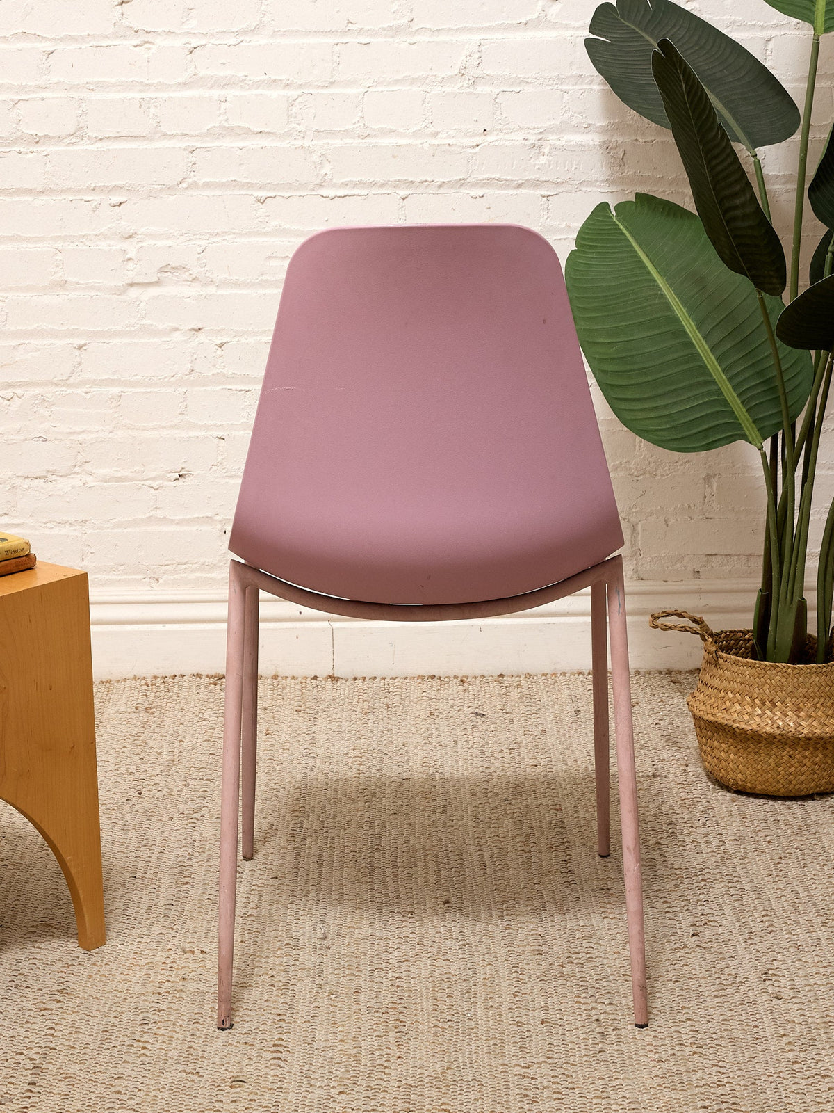 Modern Blush Pink Molded Side Chair