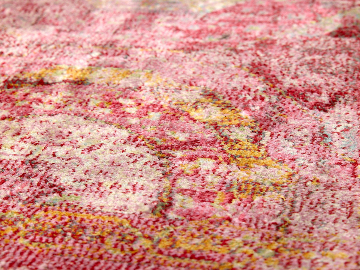Vintage Persian Style Distressed Red Area Rug