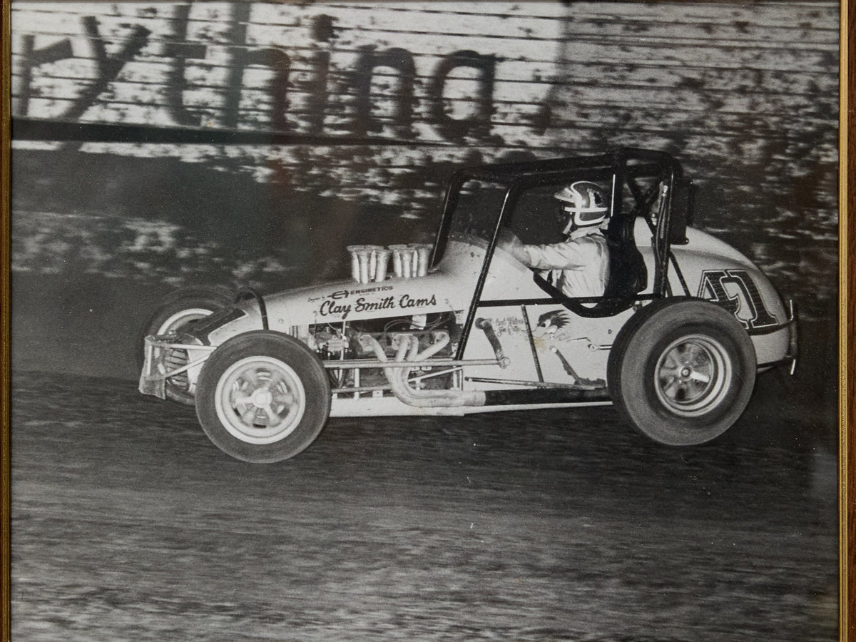 Vintage Clay Smith Cams Sprint Car Racing Photograph