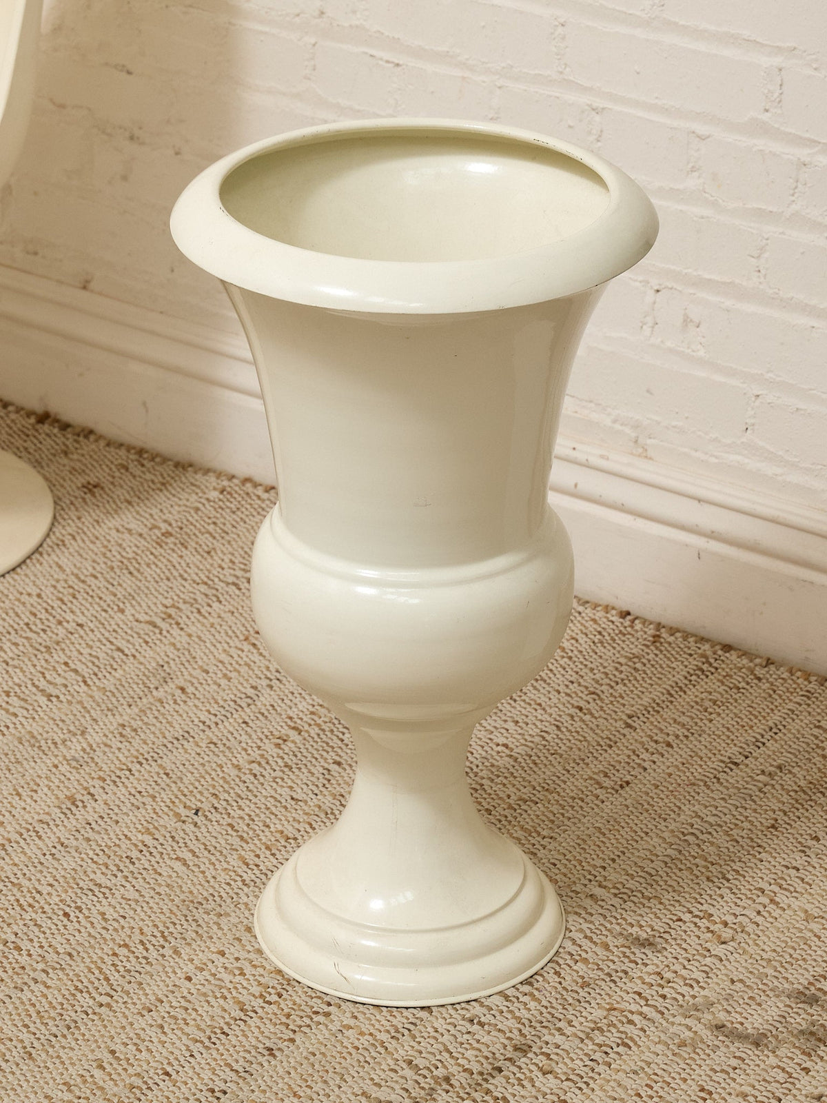 Large White Greek Style Vase