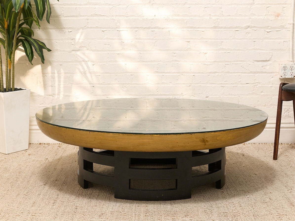 Muller & Barringer for Kittinger Coffee Table with Lacquer Top, Circa 1950