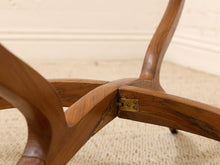 Vintage Mid-Century Modern Sculptural Wood & Glass Coffee Table