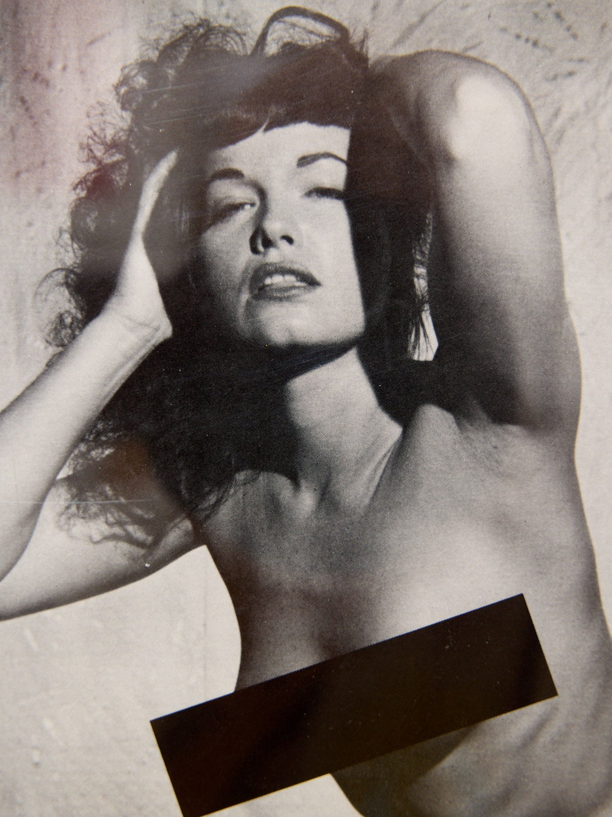 Betty Page “Raw & Exposed” Framed Pin-Up Art Print