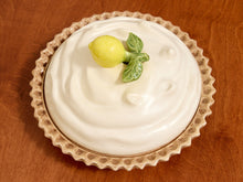 Vintage Lemon Meringue Pie Ceramic Covered Dish