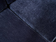 Vintage Newly Upholstered Blue Modular Sectional Sofa