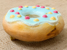 Oversized Blue Frosted Donut Fiberglass Store Display