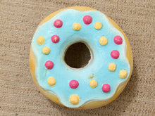 Oversized Blue Frosted Donut Fiberglass Store Display