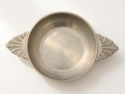 Antique 18th Century Double-Handled Pewter Bowl