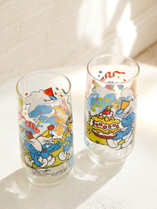 Pair of Vintage Smurfs Cartoon Character Glasses