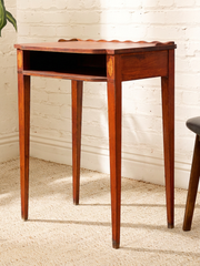 Vintage Mahogany Console Table with Inlay Details