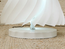 Vintage Sculptural White Wave Floor Lamp