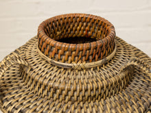 Vintage Southeast Asian Woven Basket with Lid