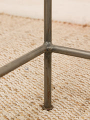 Vintage Glass Top Metal Bar Table