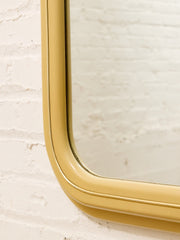 Vintage Arched Wall Mirror with Cream Frame
