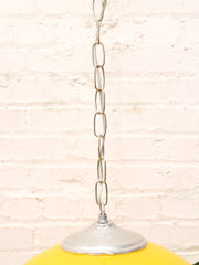 Vintage Mustard Yellow Dome Pendant Lamp