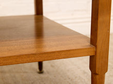 Vintage Two-Tier Wood Side Table