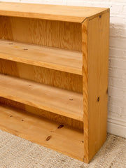 Vintage Solid Oak Open Bookshelf