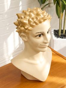 Vintage Sculptural Mannequin Head Display