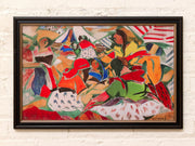 Gipsies by Rafael Barradas Framed Canvas Print
