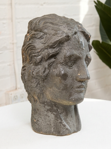Vintage Classical Female Head Sculpture