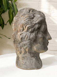 Vintage Classical Female Head Sculpture
