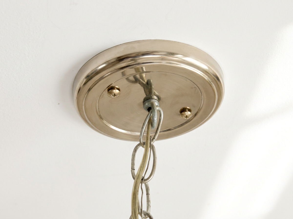 Vintage Chrome Five-Arm Sputnik Chandelier