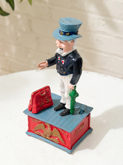 Vintage Uncle Sam Figural Piggy Bank