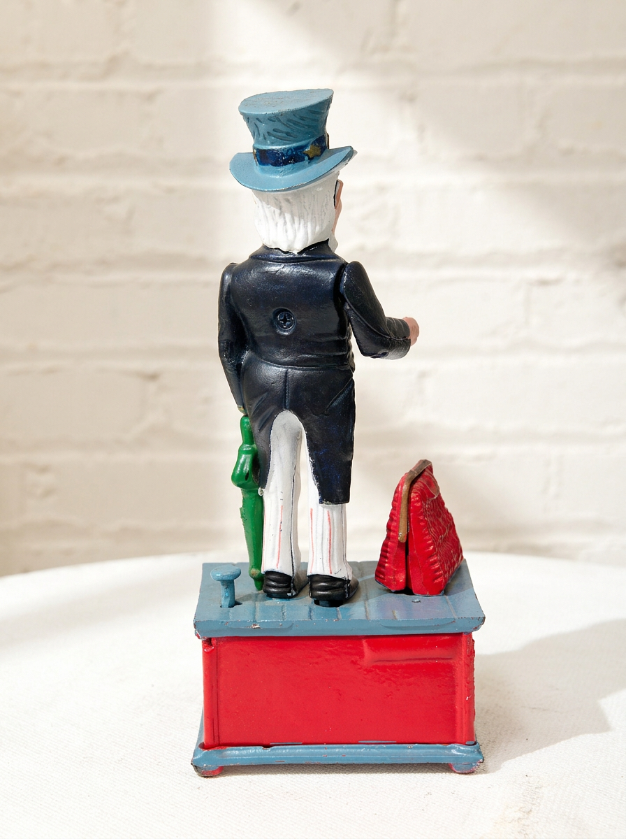 Vintage Uncle Sam Figural Piggy Bank