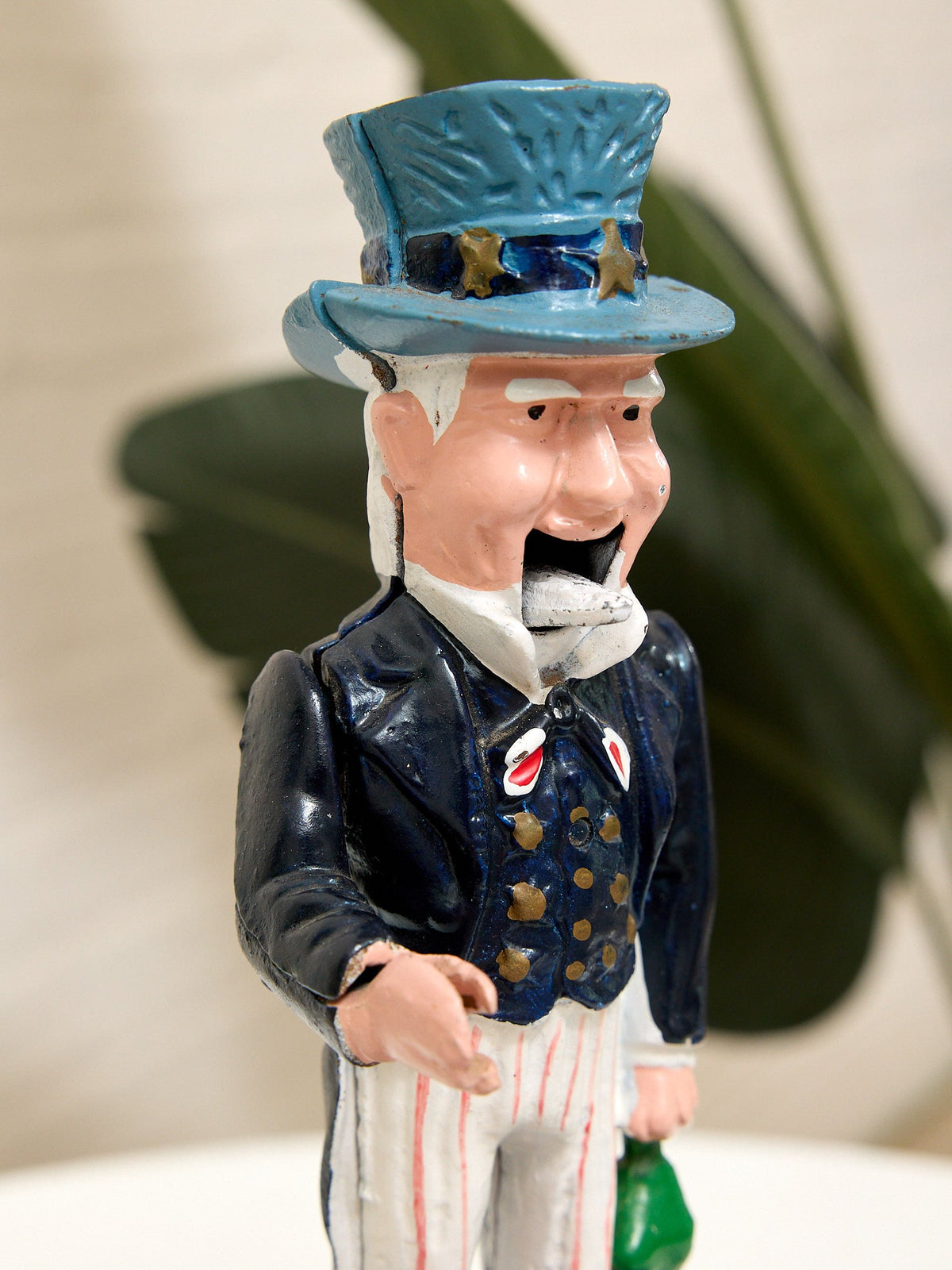 Vintage Uncle Sam Figural Piggy Bank