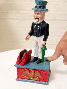 Vintage Uncle Sam Figural Piggy Bank