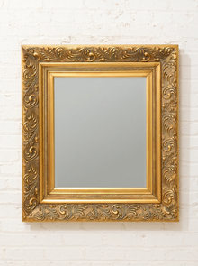 Vintage Ornate Gold-Tone Wall Mirror