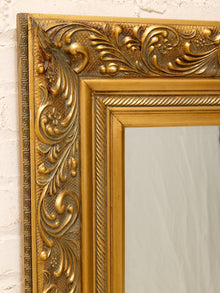 Vintage Ornate Gold-Tone Wall Mirror