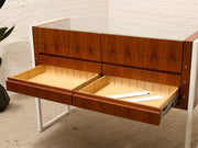 Danish Modern Wood & Glass Jewelry Display Case