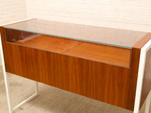 Danish Modern Wood & Glass Jewelry Display Case