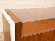 Danish Modern Wood & Glass Jewelry Display Case