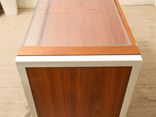 Danish Modern Wood & Glass Jewelry Display Case