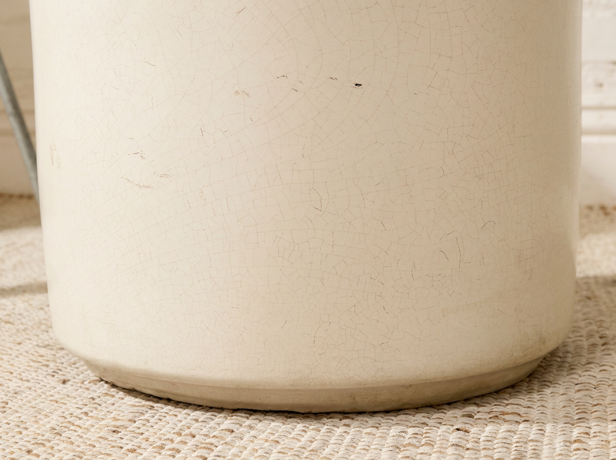 Vintage Blush Pink Cylindrical Planter