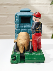 Vintage Cast Iron Artillery Mechanical Bank